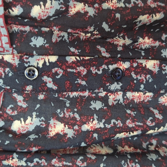 NWT Joie Floral Ruffle Button Up Prairie High Low Blouse VARIOUS SIZES Blue - Picture 8 of 11